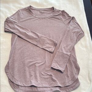 Athleta Purple Long Sleeve Relaxed Tee